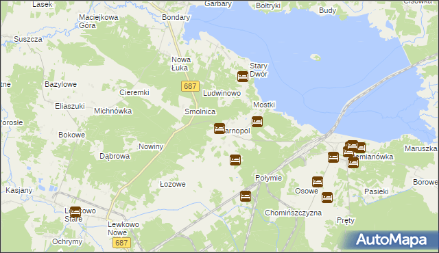 mapa Tarnopol, Tarnopol na mapie Targeo
