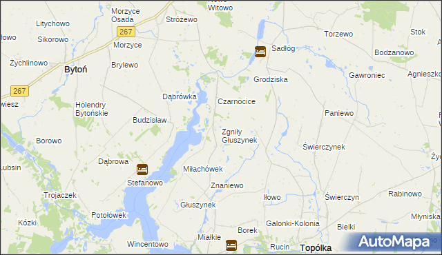 mapa Zgniły Głuszynek, Zgniły Głuszynek na mapie Targeo