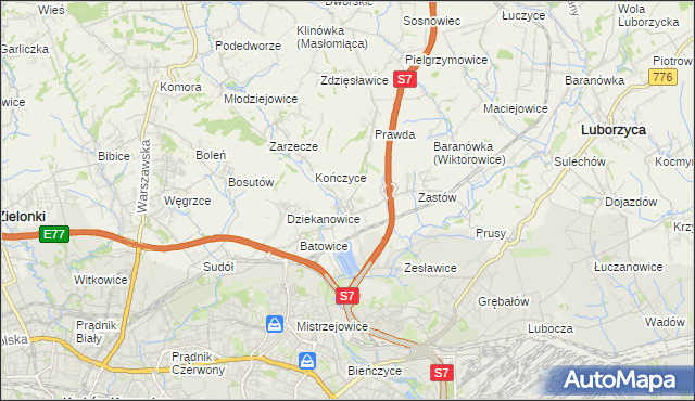 mapa Raciborowice gmina Michałowice, Raciborowice gmina Michałowice na mapie Targeo