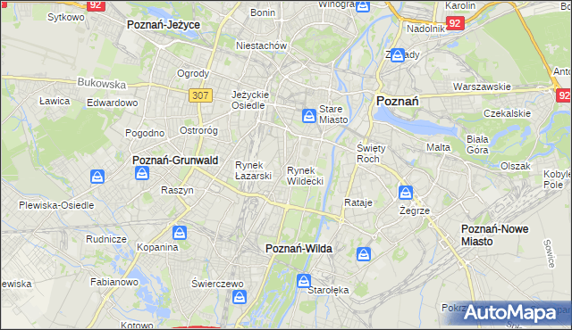 mapa Rynek Wildecki, Rynek Wildecki na mapie Targeo