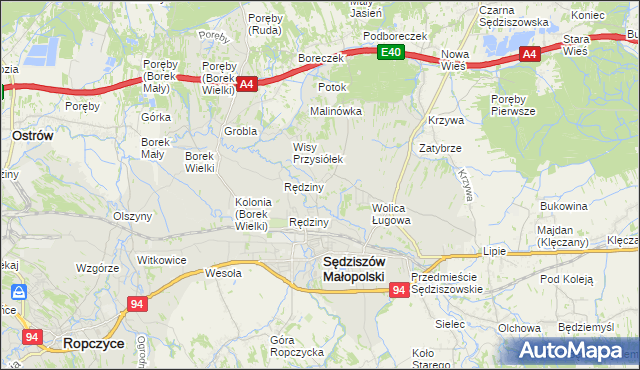 mapa Wolica Piaskowa, Wolica Piaskowa na mapie Targeo