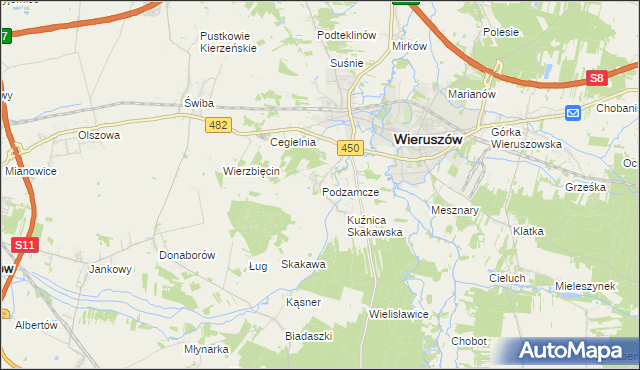 mapa Dobrydział, Dobrydział na mapie Targeo