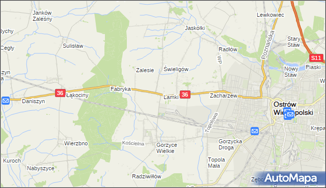 mapa Lamki, Lamki na mapie Targeo