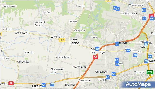 mapa Latchorzew, Latchorzew na mapie Targeo