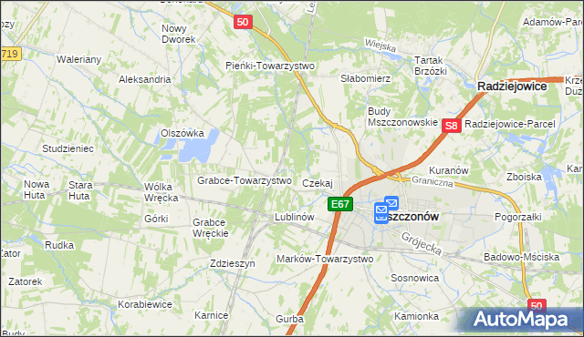 mapa Marków-Świnice, Marków-Świnice na mapie Targeo