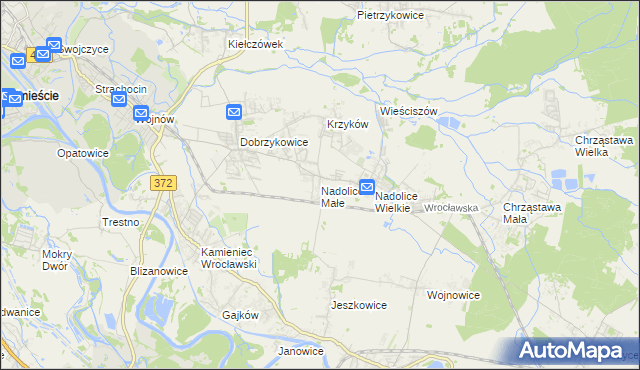 mapa Nadolice Małe, Nadolice Małe na mapie Targeo