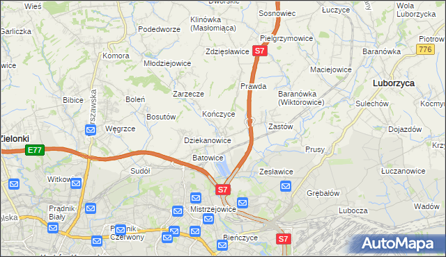 mapa Raciborowice gmina Michałowice, Raciborowice gmina Michałowice na mapie Targeo