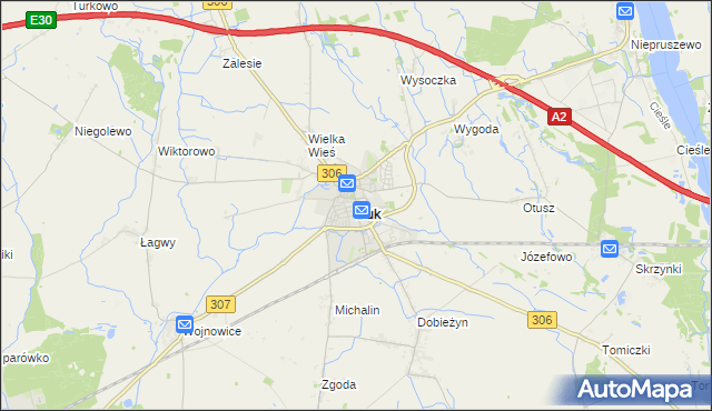 mapa Buk powiat poznański, Buk powiat poznański na mapie Targeo