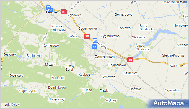 mapa Czernikowo, Czernikowo na mapie Targeo