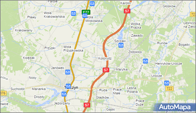 mapa Kotorydz, Kotorydz na mapie Targeo