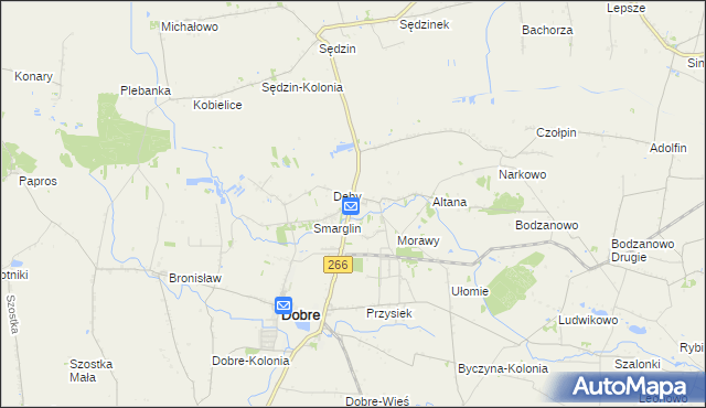 mapa Krzywosądz, Krzywosądz na mapie Targeo