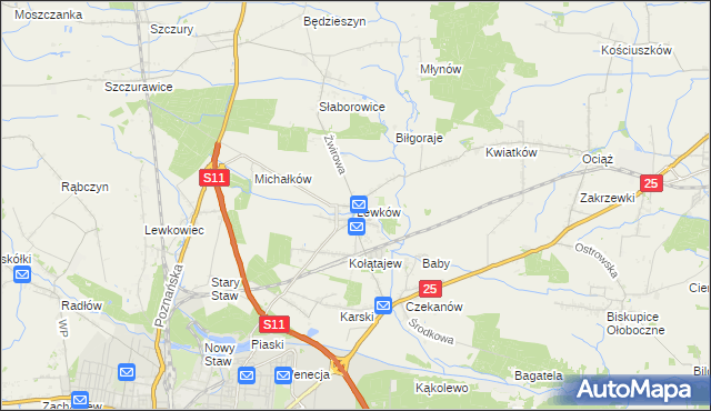 mapa Lewków, Lewków na mapie Targeo