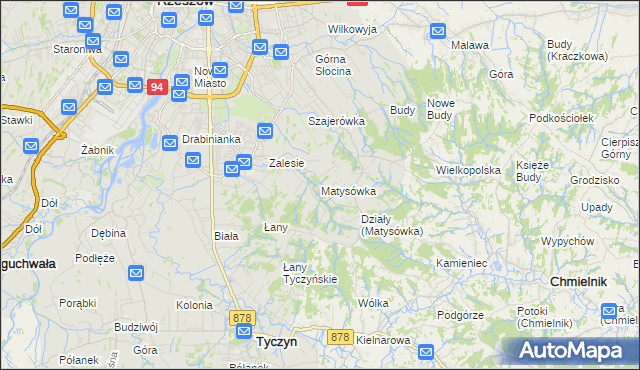 mapa Matysówka, Matysówka na mapie Targeo