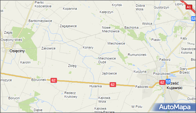 mapa Miechowice Duże, Miechowice Duże na mapie Targeo