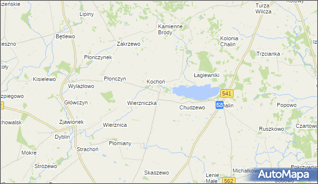 mapa Mokowo, Mokowo na mapie Targeo