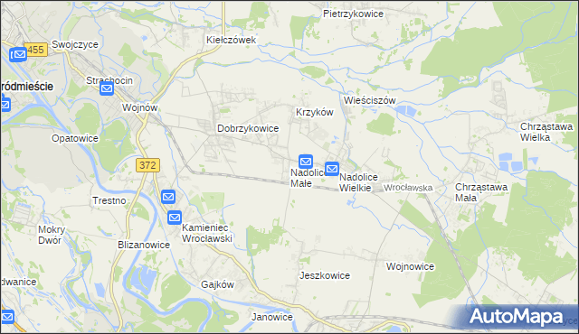 mapa Nadolice Małe, Nadolice Małe na mapie Targeo