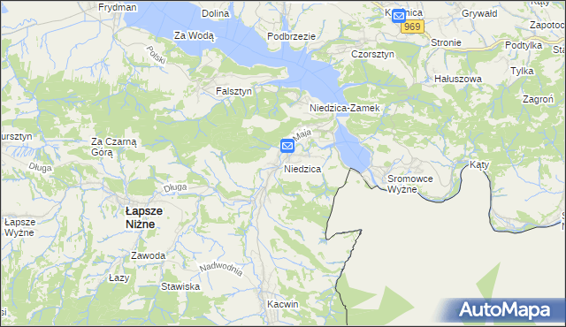 mapa Niedzica, Niedzica na mapie Targeo