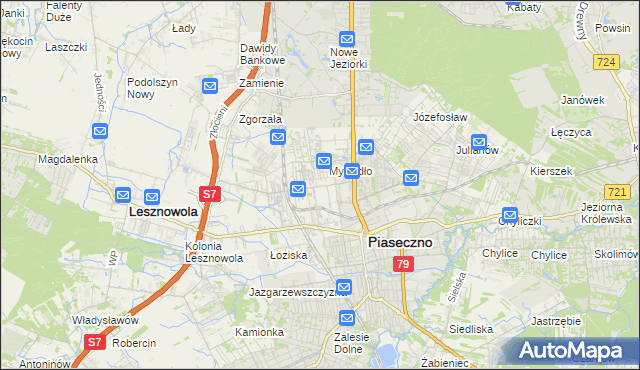 mapa Nowa Iwiczna, Nowa Iwiczna na mapie Targeo