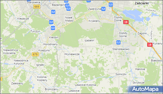 mapa Olmonty, Olmonty na mapie Targeo