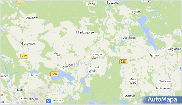 mapa Pomysk Mały, Pomysk Mały na mapie Targeo