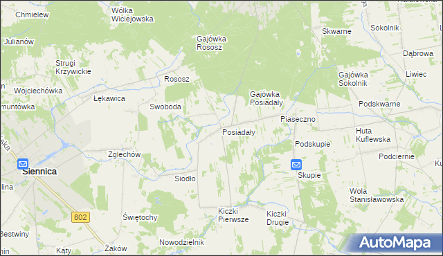 mapa Posiadały, Posiadały na mapie Targeo