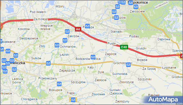 mapa Słomiróg, Słomiróg na mapie Targeo