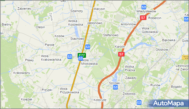 mapa Warszawianka, Warszawianka na mapie Targeo