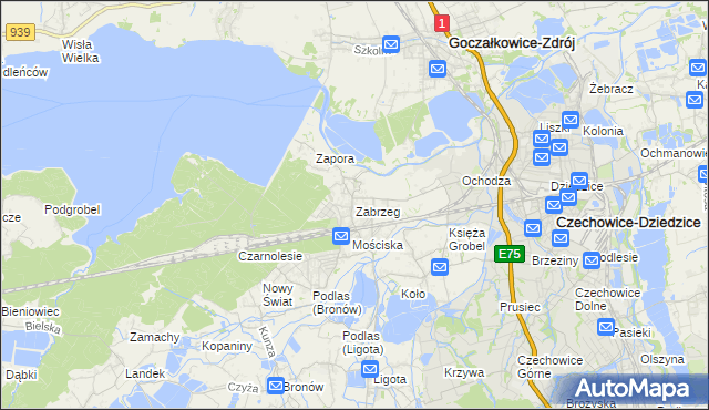 mapa Zabrzeg, Zabrzeg na mapie Targeo