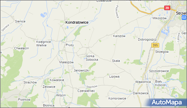 mapa Gołostowice, Gołostowice na mapie Targeo