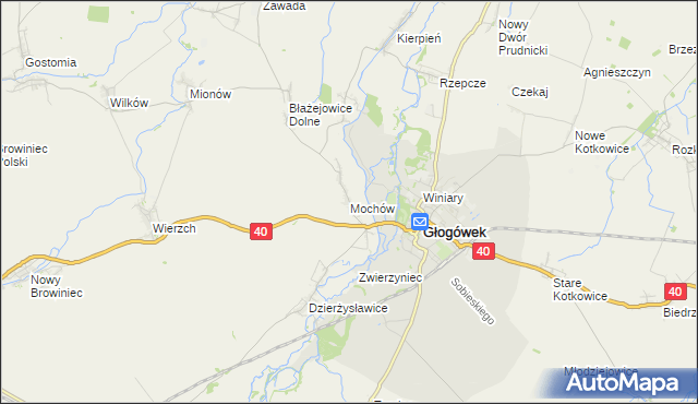 mapa Mochów, Mochów na mapie Targeo