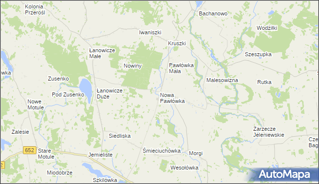 mapa Nowa Pawłówka, Nowa Pawłówka na mapie Targeo