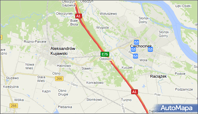 mapa Odolion, Odolion na mapie Targeo