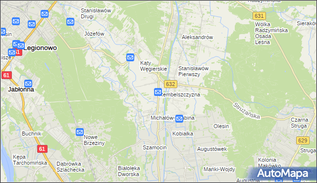 mapa Rembelszczyzna, Rembelszczyzna na mapie Targeo