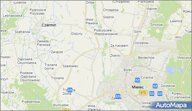 mapa Rzędzianowice, Rzędzianowice na mapie Targeo