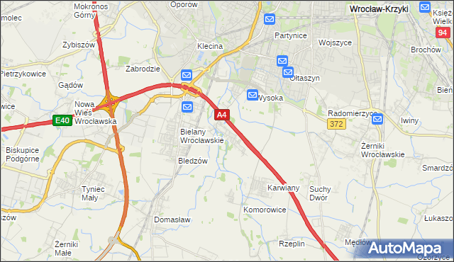 mapa Ślęza, Ślęza na mapie Targeo