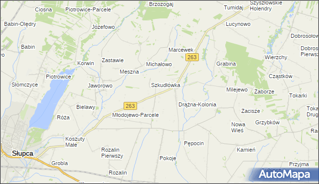 mapa Czesławowo, Czesławowo na mapie Targeo