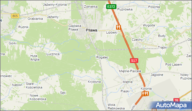 mapa Rogalec, Rogalec na mapie Targeo