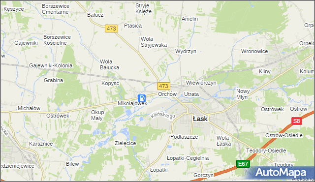 mapa Orchów, Orchów na mapie Targeo