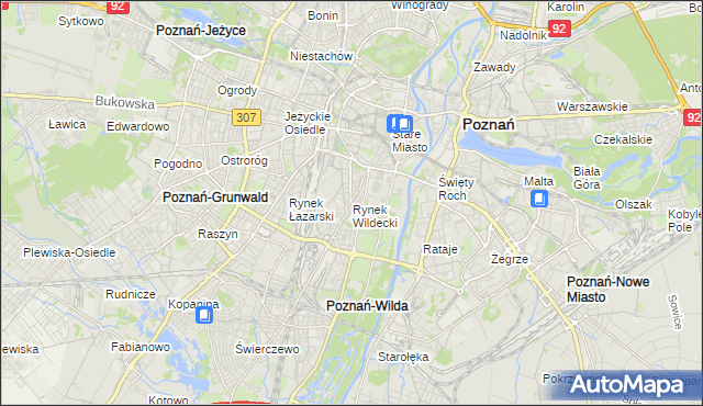 mapa Rynek Wildecki, Rynek Wildecki na mapie Targeo