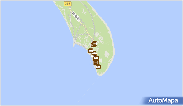 mapa Hel, Hel na mapie Targeo