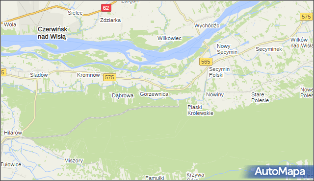 mapa Piaski Duchowne, Piaski Duchowne na mapie Targeo