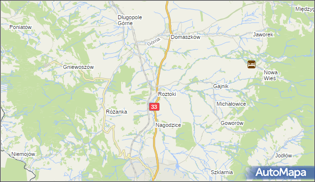 mapa Roztoki gmina Międzylesie, Roztoki gmina Międzylesie na mapie Targeo