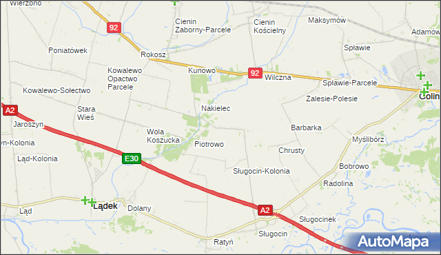 mapa Wacławów gmina Lądek, Wacławów gmina Lądek na mapie Targeo