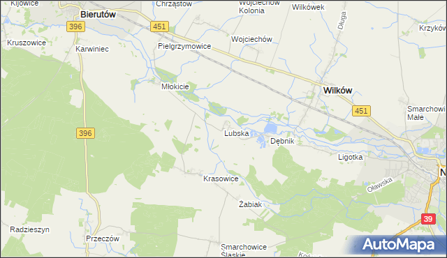 mapa Lubska, Lubska na mapie Targeo