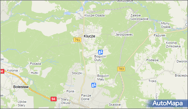 mapa Bogucin Duży, Bogucin Duży na mapie Targeo
