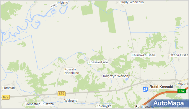 mapa Kalinówka-Wielobory, Kalinówka-Wielobory na mapie Targeo