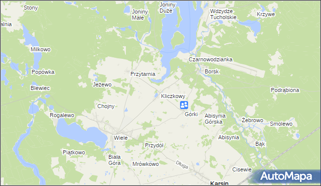 mapa Kliczkowy, Kliczkowy na mapie Targeo