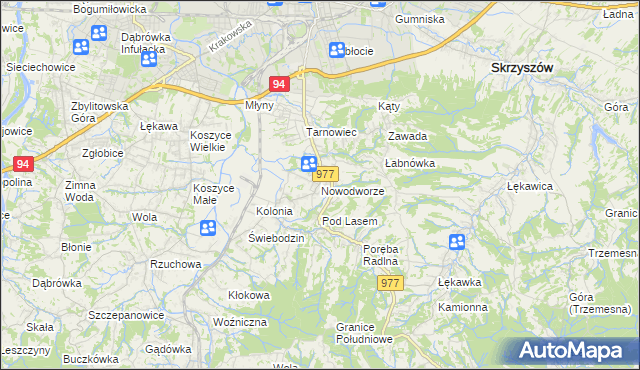 mapa Nowodworze, Nowodworze na mapie Targeo