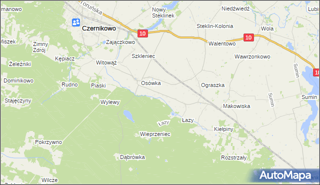 mapa Osówka-Kolonia, Osówka-Kolonia na mapie Targeo