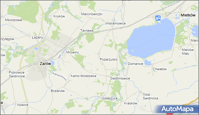 mapa Pożarzysko, Pożarzysko na mapie Targeo